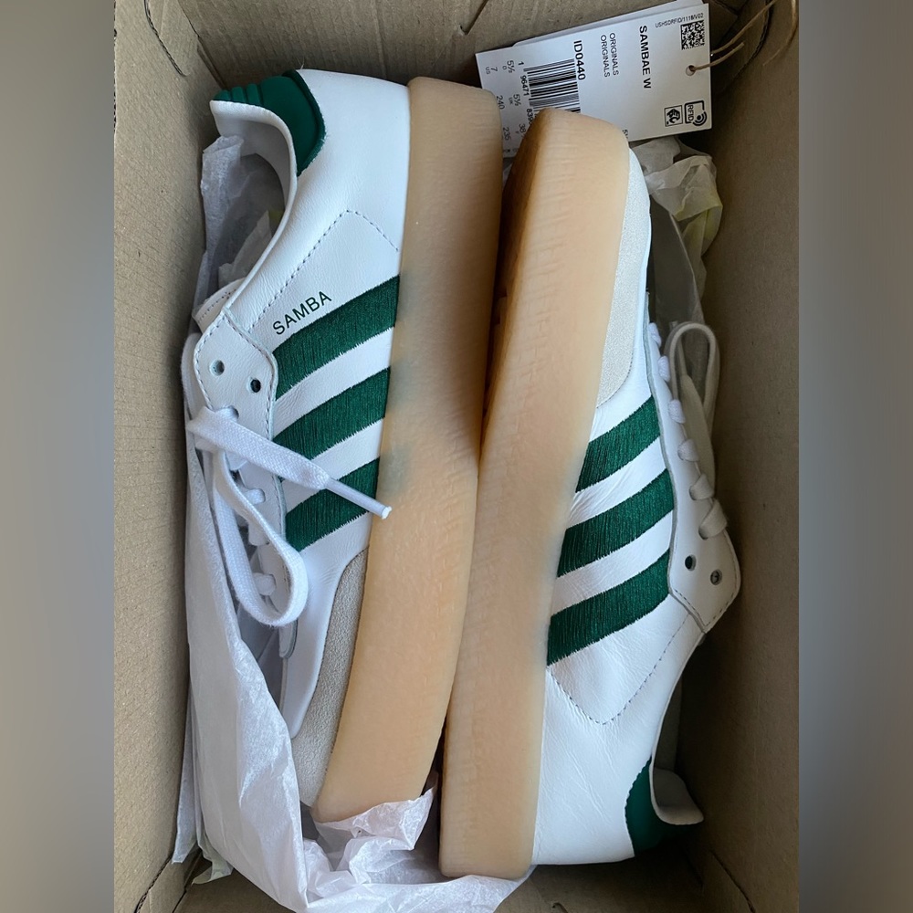 Adidas Samba platform gum sneakers